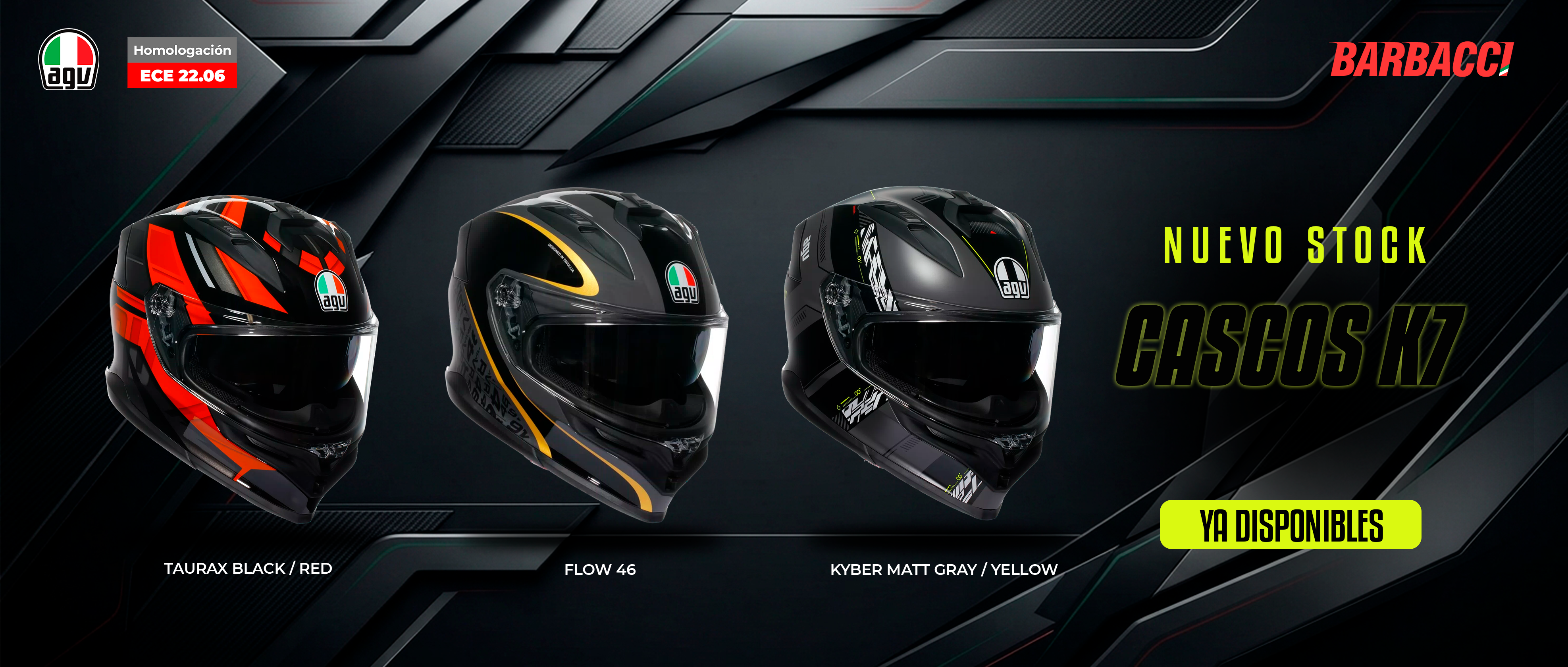 Cascos AGV K7 nuevo stock